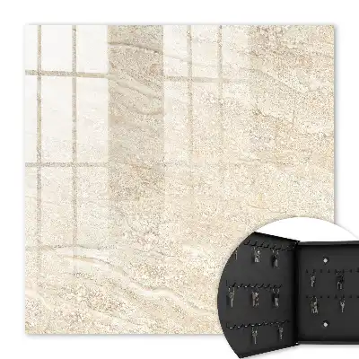 Wandbild mit beigen Wellen in warmer Textur
