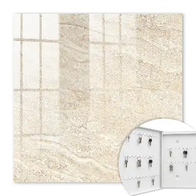 Wandbild mit beigen Wellen in warmer Textur