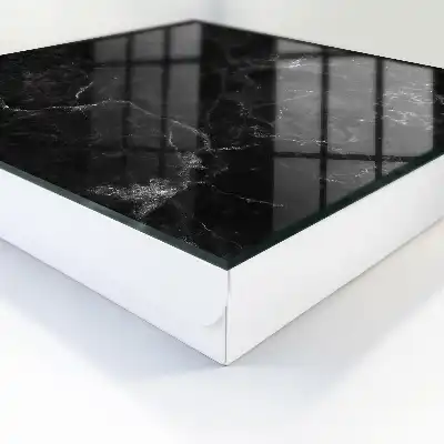 Wandbild Marmorabstraktion mit kontrastierenden Texturen