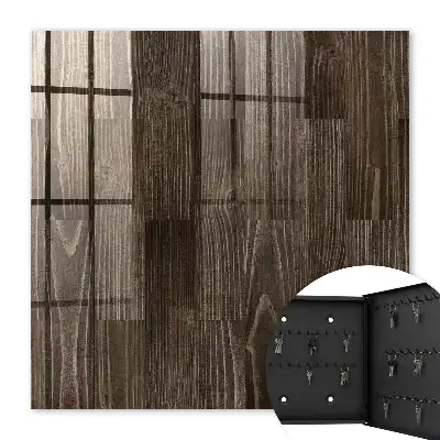 Braunes Holz mit ausgeprägter Maserung
