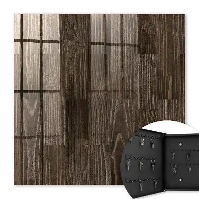 Braunes Holz mit ausgeprägter Maserung