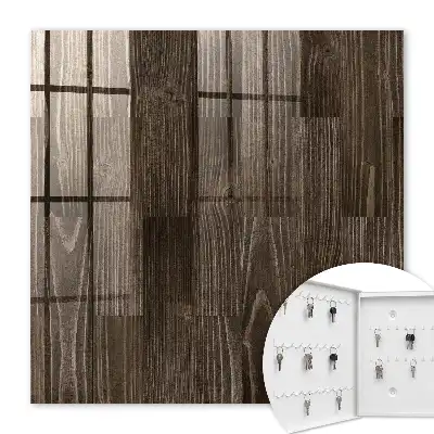 Braunes Holz mit ausgeprägter Maserung
