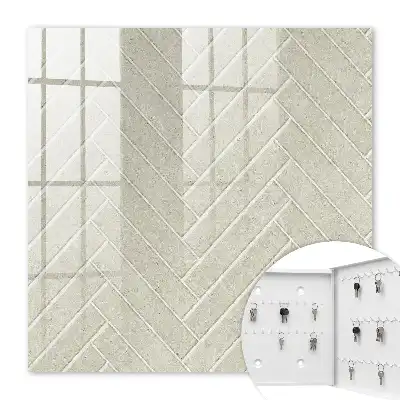 Beige Fischgrätmuster, dezent in Beige