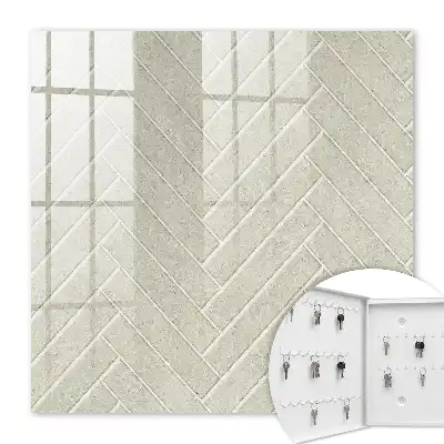 Beige Fischgrätmuster, dezent in Beige