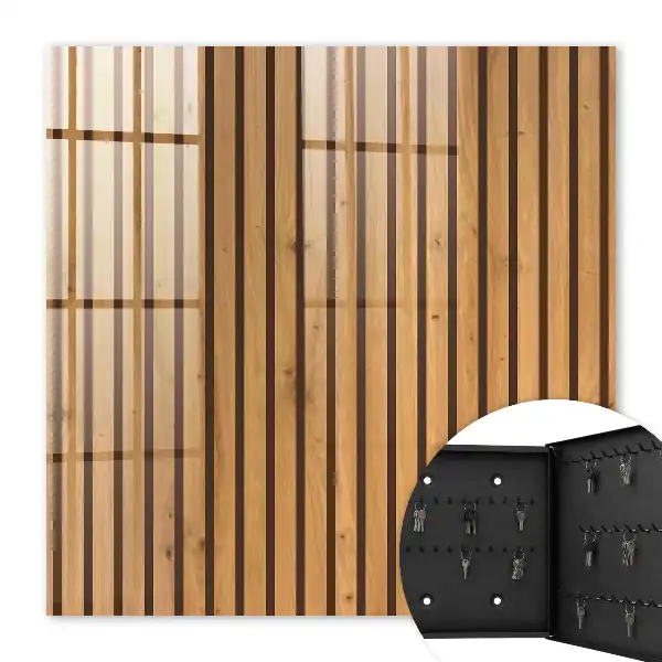 Holzwand mit natürlichem Muster