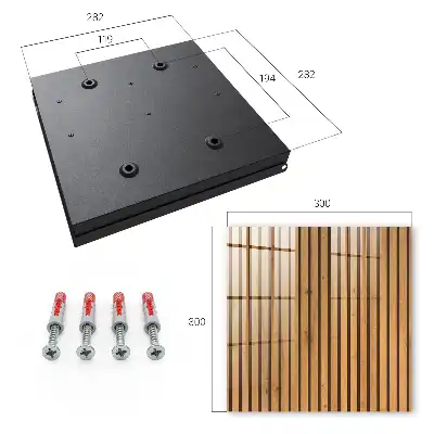 Holzwand mit natürlichem Muster