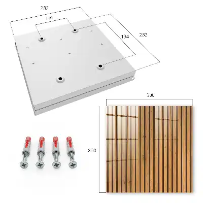 Holzwand mit natürlichem Muster