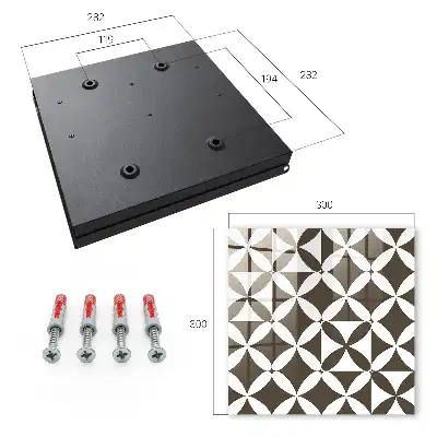 Geometrische Komposition, symmetrisch, kontrastierend