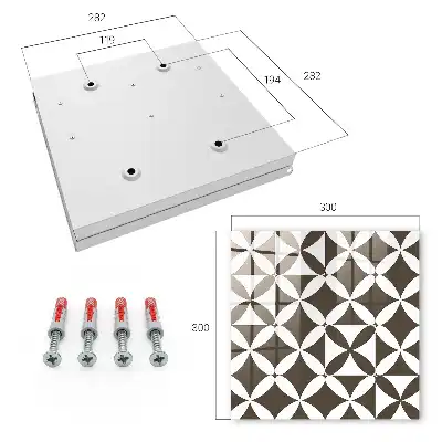Geometrische Komposition, symmetrisch, kontrastierend