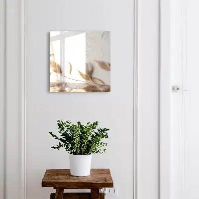 Subtile Natur vor hellem Hintergrund