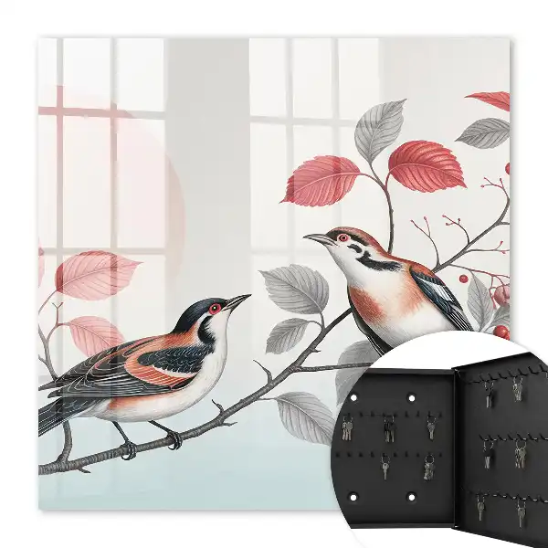 Vögel, Natur, pastellfarbener Hintergrund