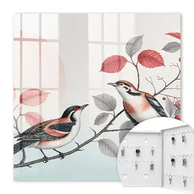 Vögel, Natur, pastellfarbener Hintergrund