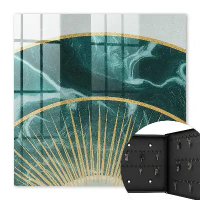 Elegante Harmonie mit Marmorhintergrund