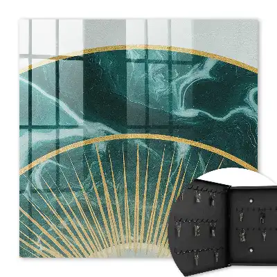 Elegante Harmonie mit Marmorhintergrund