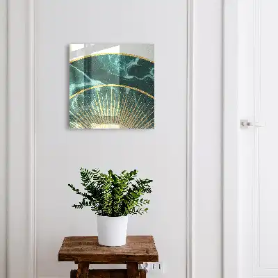 Elegante Harmonie mit Marmorhintergrund
