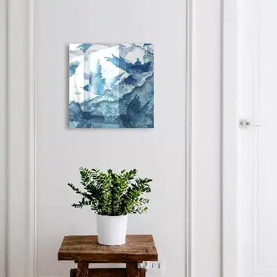 Aquarell: Vögel im Flug