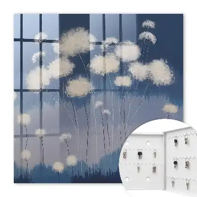 Löwenzahn der blauen Landschaft