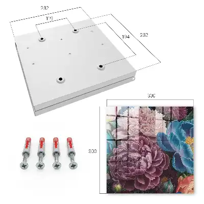 Bunte Blumen auf schwarzem Hintergrund