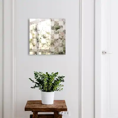 Geometrische Lilien im Hintergrund