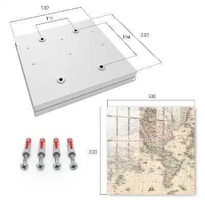 Weltkarte mit Kontinenten und Schiffen