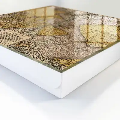 Antike Karte mit Ornamentdetails