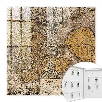 Antike Karte mit Ornamentdetails