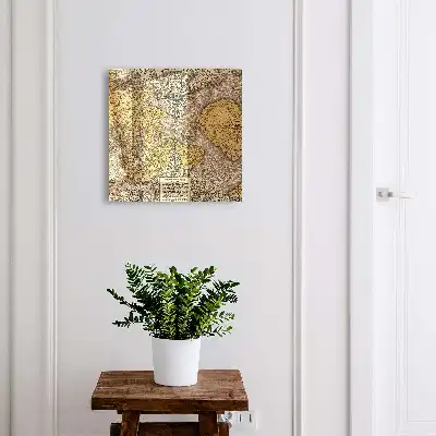 Antike Karte mit Ornamentdetails