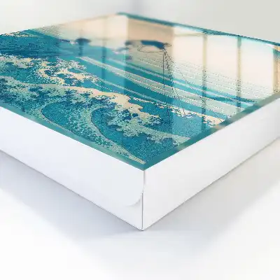 Kunst von Fischer und den Wellen