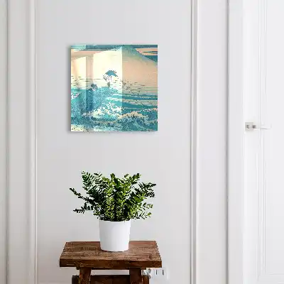 Kunst von Fischer und den Wellen