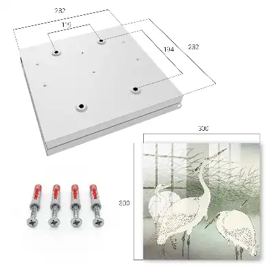 Reiher und zarte Gräser
