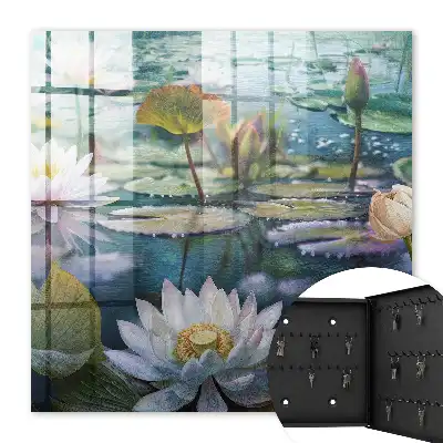Wasserblumen mit Lilien