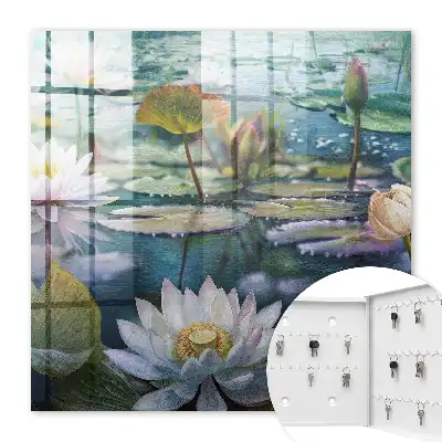 Wasserblumen mit Lilien