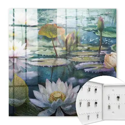 Wasserblumen mit Lilien