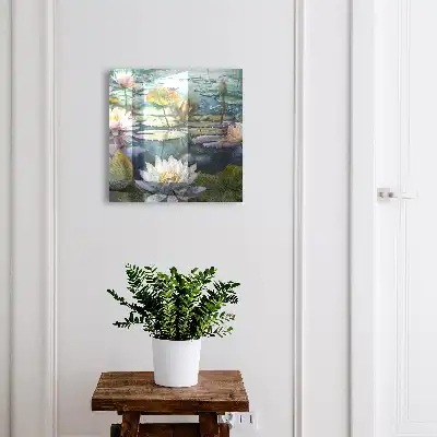 Wasserblumen mit Lilien