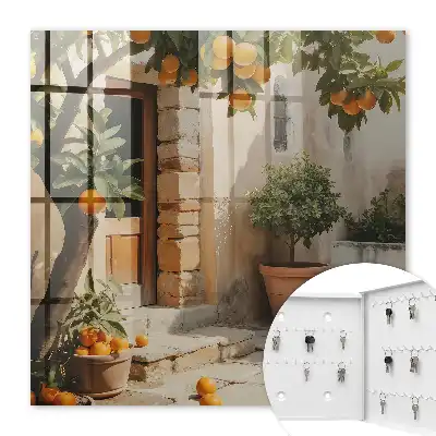 Orangengarten in einem alten Gebäude