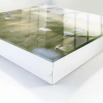 Zarte Blüten von verschwommener Natur
