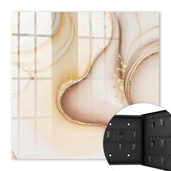 Wellenmuster in Beige, Braun und Grau