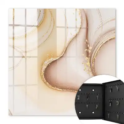 Wellenmuster in Beige, Braun und Grau