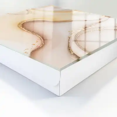 Wellenmuster in Beige, Braun und Grau