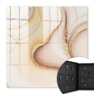 Wellenmuster in Beige, Braun und Grau
