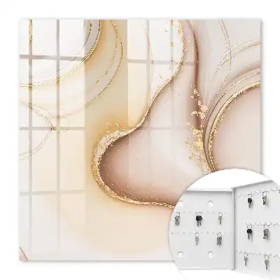 Wellenmuster in Beige, Braun und Grau