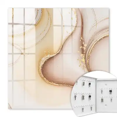 Wellenmuster in Beige, Braun und Grau