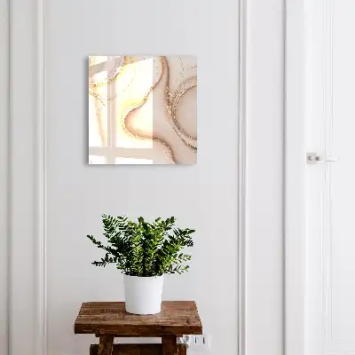Wellenmuster in Beige, Braun und Grau
