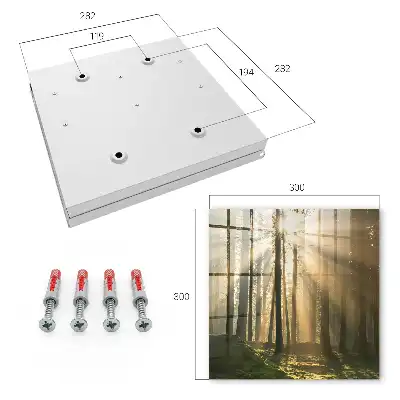 Wandbild mit magischer Waldlicht-Atmosphäre