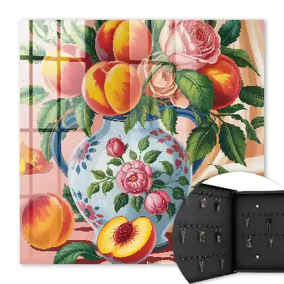 Stillleben mit Blumen und Früchten