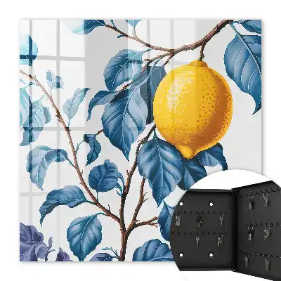 Zitronenblätter mit detailreichem Design