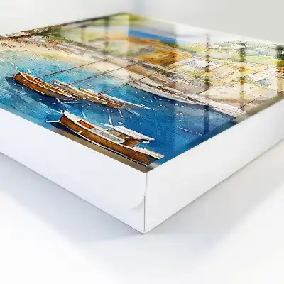 Küstenlandschaft mit dem Meer im Hintergrund