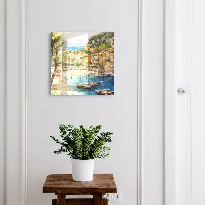 Küstenlandschaft mit dem Meer im Hintergrund