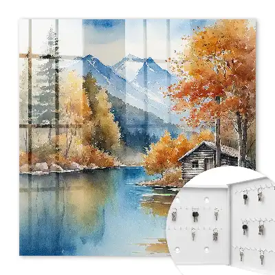 Bergherbst mit Bergen und Fluss