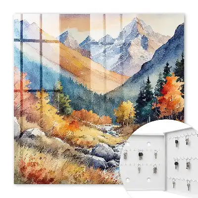 Herbstliche Berge mit Bäumen